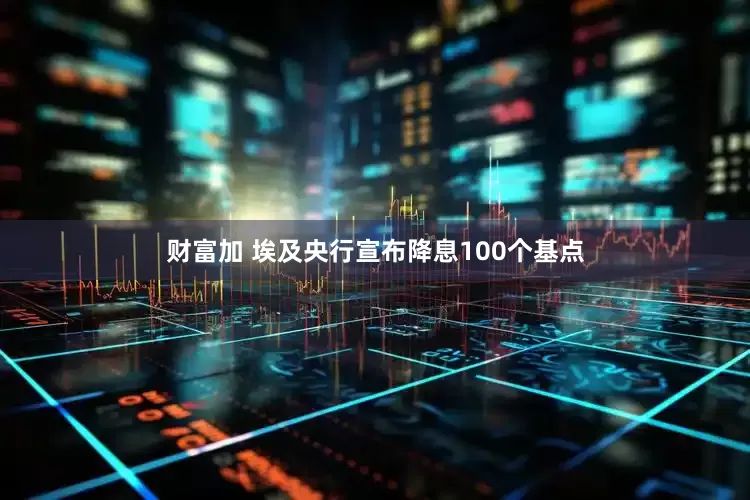 财富加 埃及央行宣布降息100个基点