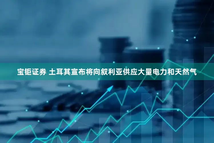 宝钜证券 土耳其宣布将向叙利亚供应大量电力和天然气